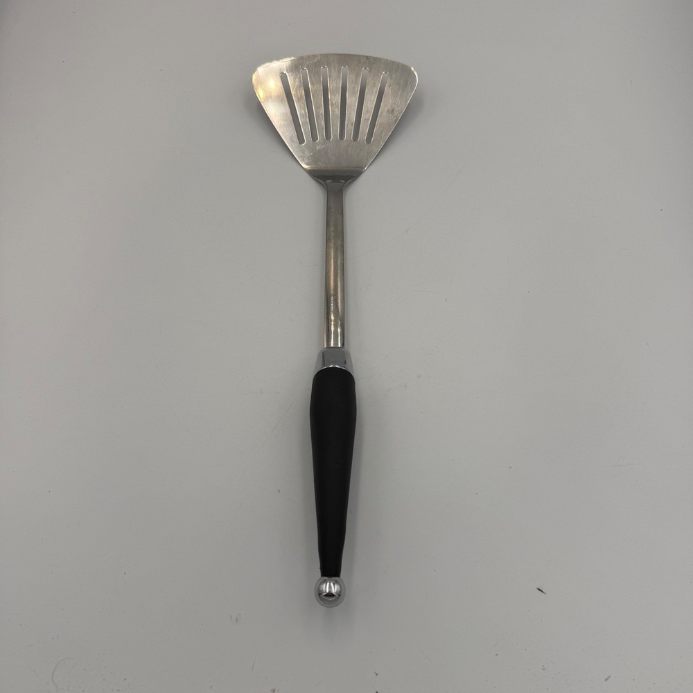 Copco Slotted Spatula Turner 18/8 Stainless Steel Black Handle Kitchen Tool